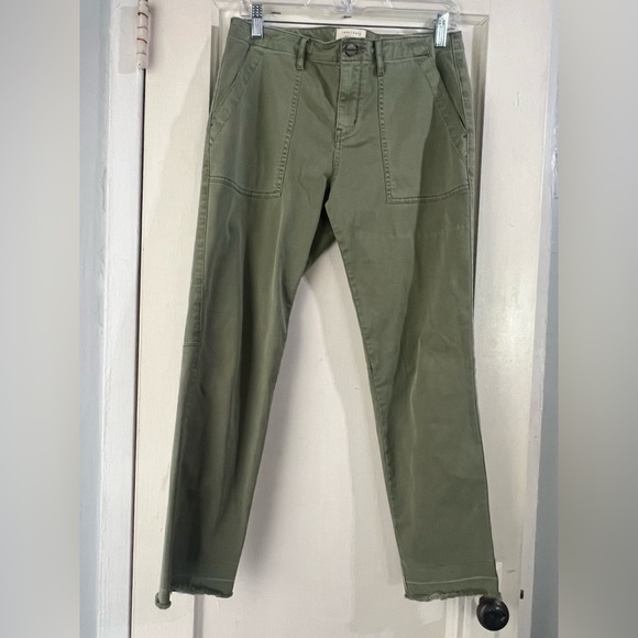 Sanctuary Women's Utility Crop Chino Pants Peace Green 28 - Picture 7 of 9